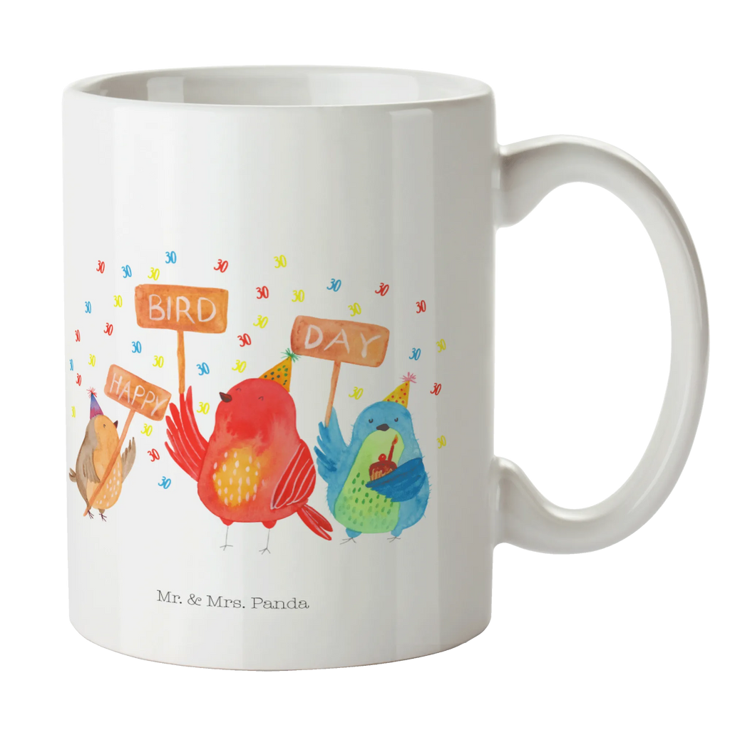 Tasse 30. Geburtstag Happy Bird Day Tasse, Kaffeetasse, Teetasse, Becher, Kaffeebecher, Teebecher, Keramiktasse, Porzellantasse, Büro Tasse, Geschenk Tasse, Tasse Sprüche, Tasse Motive, Kaffeetassen, Tasse bedrucken, Designer Tasse, Cappuccino Tassen, Schöne Teetassen, Geburtstag, Geburtstagsgeschenk, Geschenk, zum, Feiern, für, Party
