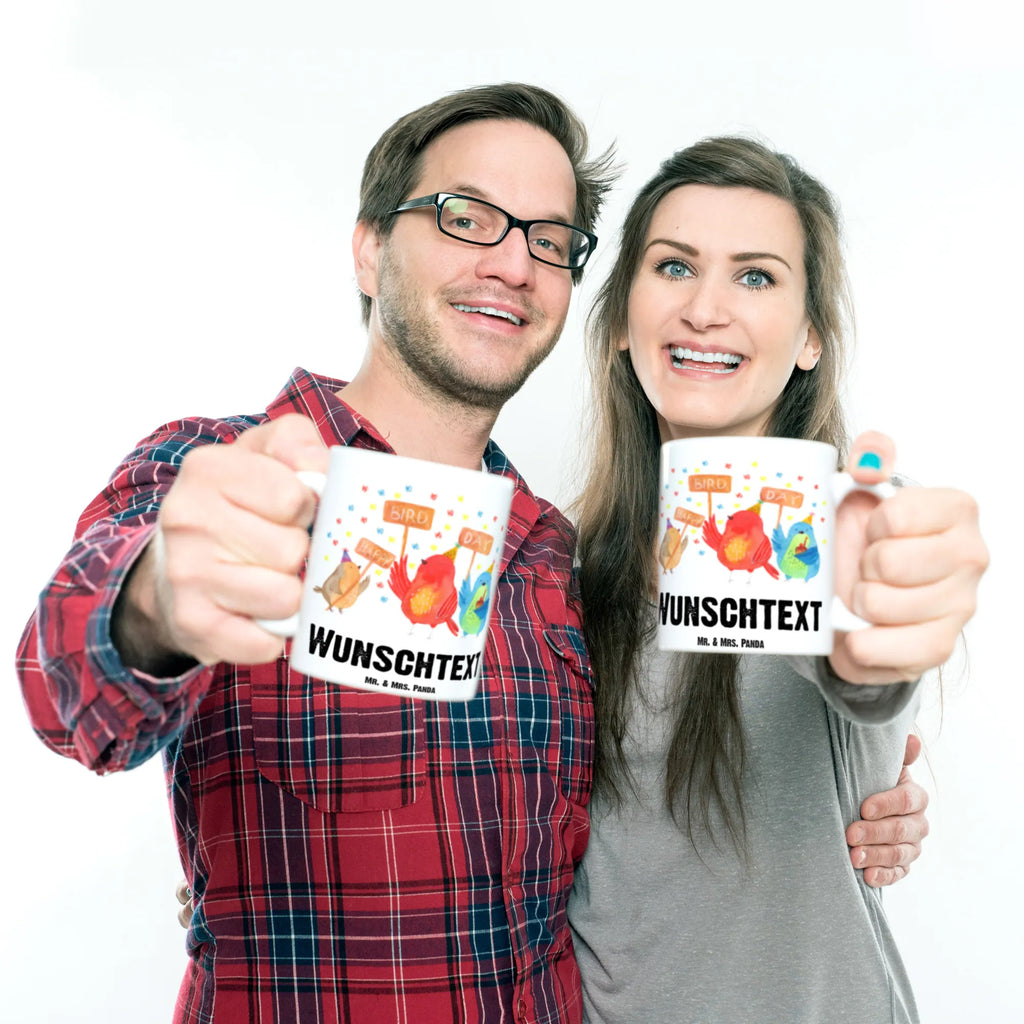 Personalisierte Tasse 40. Geburtstag Happy Bird Day Drucken, Wunschname, Tasse mit Namen, Tasse, Namenstasse, Personalisierte Tasse, Namen, Personalisiert, Geschenk, Geburtstag, Geburtstagsgeschenk, Zum, Party, Feiern, Mitbringsel, für