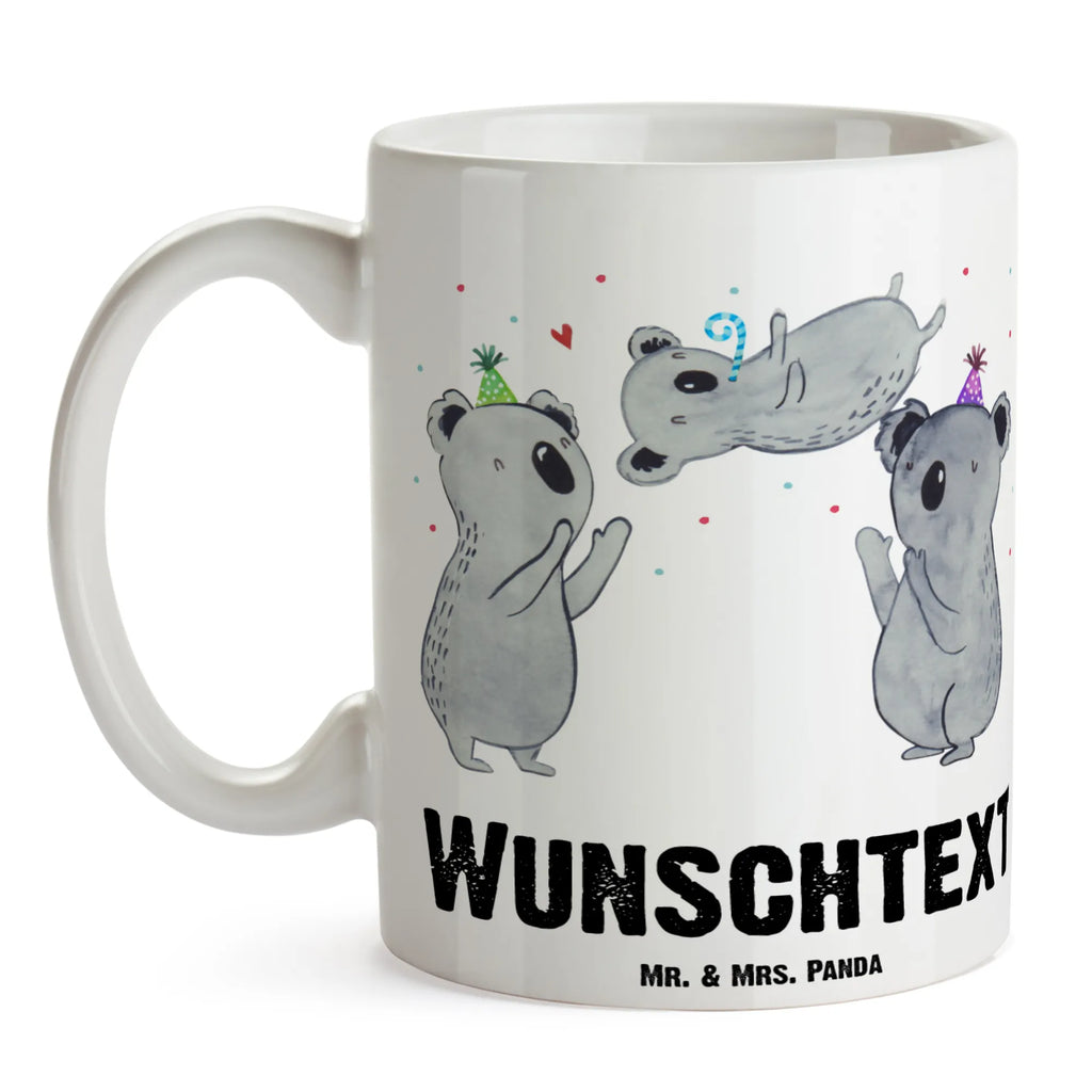 Personalisierte Tasse Koalas feiern Geburtstag Tasse mit Namen, Personalisierte Tasse, Drucken, Namenstasse, Tasse, Personalisiert, Wunschname, Namen, Geburtstag, Geburtstagsgeschenk, Geschenk, Koala, Geburtstagsfeier, Happy Birthday, Geburtstage