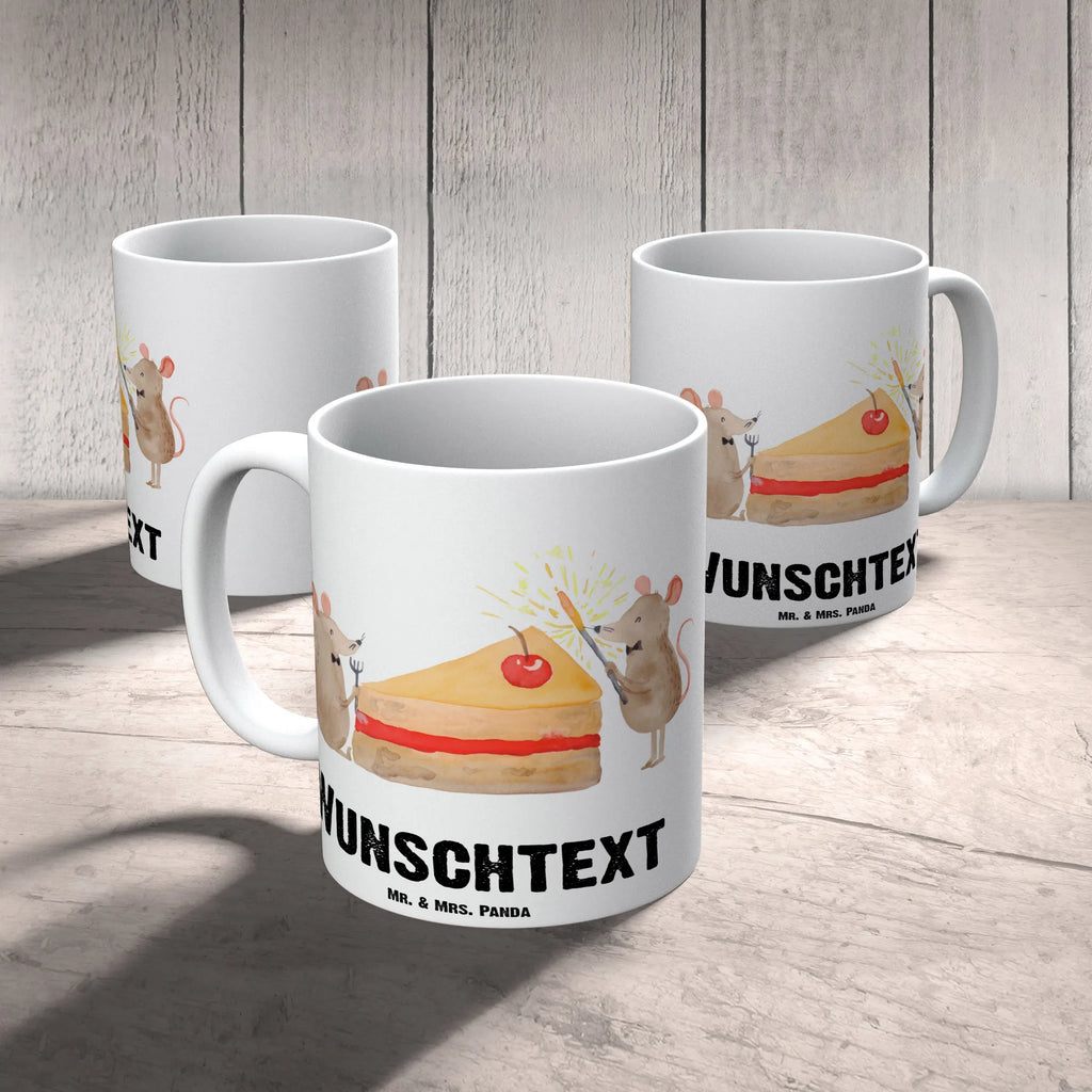 Personalisierte Tasse Mäuse Kuchen Drucken, Namen, Wunschname, Personalisiert, Personalisierte Tasse, Tasse mit Namen, Tasse, Namenstasse, Geburtstag, Geburtstagsgeschenk, Geschenk, Leben, Party, Maus, Glück, Mäuse, Kuchen