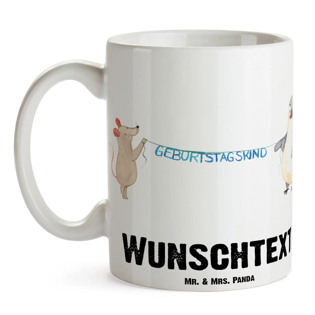 Personalisierte Tasse Maus Pinguin Geburtstag Wunschname, Tasse mit Namen, Namenstasse, Tasse, Personalisierte Tasse, Drucken, Personalisiert, Namen, Geschenk, Geburtstag, Geburtstagsgeschenk, Pinguin, Happy Birthday, Geburtstagsfeier, Maus, Geburtstage
