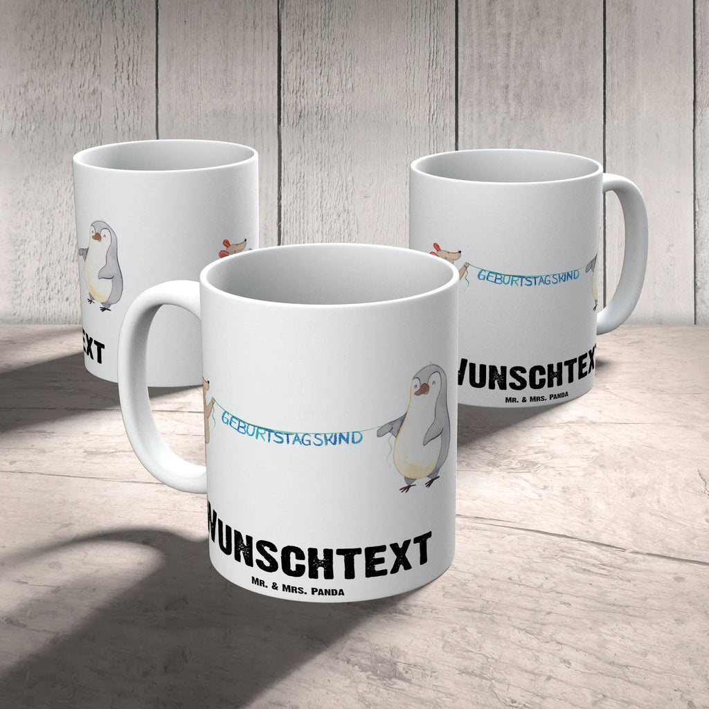 Personalisierte Tasse Maus Pinguin Geburtstag Wunschname, Tasse mit Namen, Namenstasse, Tasse, Personalisierte Tasse, Drucken, Personalisiert, Namen, Geschenk, Geburtstag, Geburtstagsgeschenk, Pinguin, Happy Birthday, Geburtstagsfeier, Maus, Geburtstage