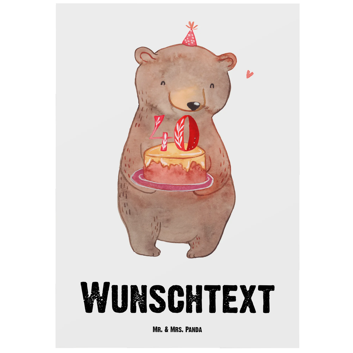 Personalised postcard bear cake 40th birthday Birthday, celebration, party, birthday party, friends, family, birthday wish, birthday present, birthday cards, 18th birthday, 30th birthday, 40th, 50th, 60th, 70th, 80th, 90th, 90th., gift ideas, gifts for girlfriend, boyfriend, mom, dad, brother, sister, congratulations, funny, sayings, 1 year, money gifts, guest gifts, gifts online, gift basket, special gifts, unusual gifts, extraordinary gifts, gift package, original gifts, gift items, special birthday gifts, cake, birthday, present