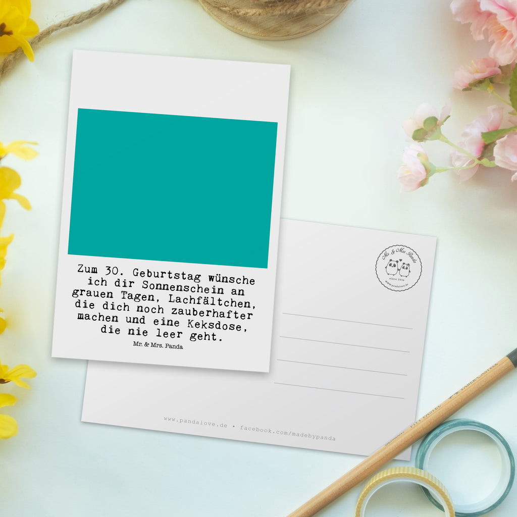 Pocztówka 30. urodziny Mysz Pingwin Urodziny, prezent urodzinowy, prezent