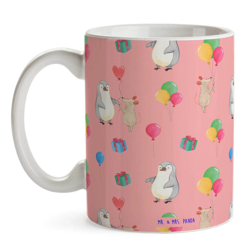 Tasse Maus Pinguin Geburtstag Muster Keramiktasse, Teetasse, Tasse mit Motiven, Geschenktasse, Kaffeetasse, Tasse, Tasse mit Zitaten, Porzellantasse, Bürotasse, Geburtstag, Geburtstagsgeschenk, Geschenk, Pinguin, Maus, Geburtstage, Geburtstagsfeier, Happy Birthday