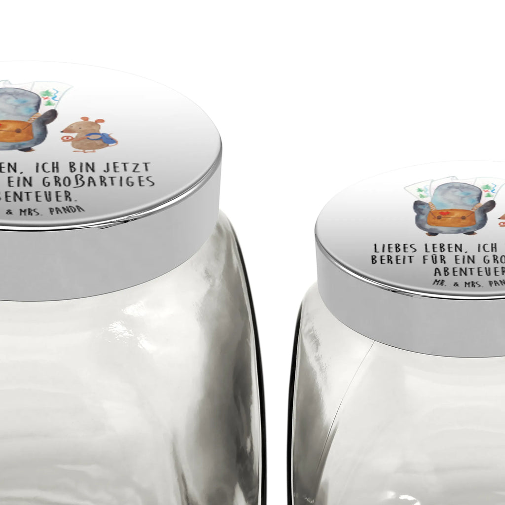 Słoik na cukierki Pingwin i Mysz Wędrowcy Vorratsdose, Bonbonglas, lebensmittelbehälter glas, vorratsgläser, gewürzglas, keksdose glas, glas für müsli, Candyglas, glas mit verschluss, aufbewahrungsgläser, glasdosen, aufbewahrungsbehälter, Glasdose, bonbongläser, Vorratsdose Glas, schraubglas, Bonboniere, glas für tee, mehrzweckglas, glas für kaffee, glas mit deckel, Glas Für Bonbons, Bonbonbehälter, glasbehälter, Vorratsglas, aufbewahrungsglas, süßigkeitengläser, Naschdose, glas für gewürze, glas für süßigkeiten, Süßigkeitenglas, Naschglas, müsliglas, Vorratsbehälter, keksglas, Pinguin, Pinguine, Roadtrip, Wanderlust, Abenteuer, Ausflug, Abenteurer, Wandern