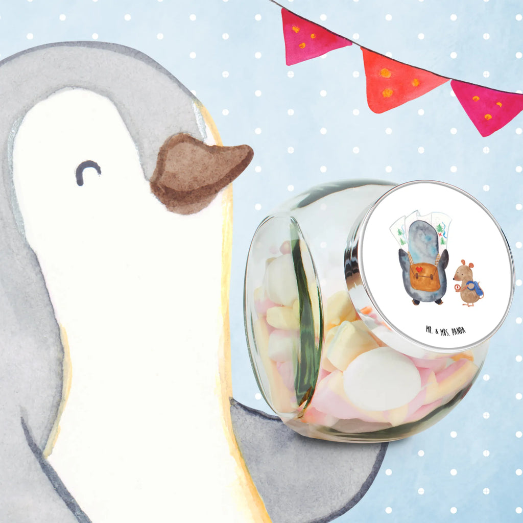 Słoik na cukierki Pingwin i Mysz Wędrowcy Vorratsdose, Bonbonglas, lebensmittelbehälter glas, vorratsgläser, gewürzglas, keksdose glas, glas für müsli, Candyglas, glas mit verschluss, aufbewahrungsgläser, glasdosen, aufbewahrungsbehälter, Glasdose, bonbongläser, Vorratsdose Glas, schraubglas, Bonboniere, glas für tee, mehrzweckglas, glas für kaffee, glas mit deckel, Glas Für Bonbons, Bonbonbehälter, glasbehälter, Vorratsglas, aufbewahrungsglas, süßigkeitengläser, Naschdose, glas für gewürze, glas für süßigkeiten, Süßigkeitenglas, Naschglas, müsliglas, Vorratsbehälter, keksglas, Pinguin, Pinguine, Roadtrip, Wanderlust, Abenteuer, Ausflug, Abenteurer, Wandern