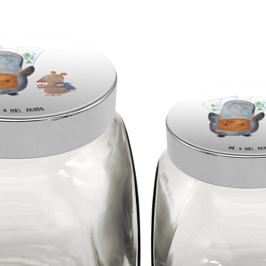 Słoik na cukierki Pingwin i Mysz Wędrowcy Vorratsdose, Bonbonglas, lebensmittelbehälter glas, vorratsgläser, gewürzglas, keksdose glas, glas für müsli, Candyglas, glas mit verschluss, aufbewahrungsgläser, glasdosen, aufbewahrungsbehälter, Glasdose, bonbongläser, Vorratsdose Glas, schraubglas, Bonboniere, glas für tee, mehrzweckglas, glas für kaffee, glas mit deckel, Glas Für Bonbons, Bonbonbehälter, glasbehälter, Vorratsglas, aufbewahrungsglas, süßigkeitengläser, Naschdose, glas für gewürze, glas für süßigkeiten, Süßigkeitenglas, Naschglas, müsliglas, Vorratsbehälter, keksglas, Pinguin, Pinguine, Roadtrip, Wanderlust, Abenteuer, Ausflug, Abenteurer, Wandern