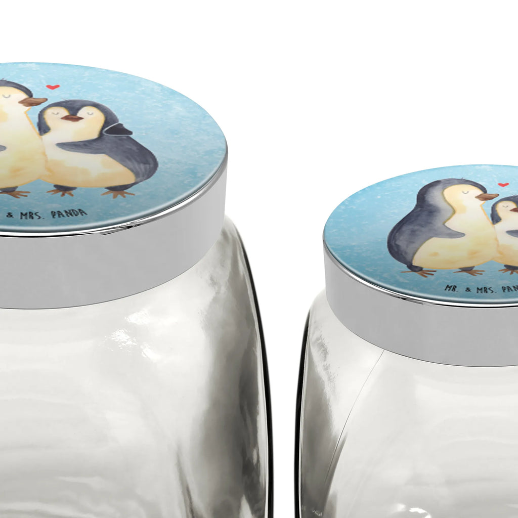 Candy Jar Penguin embrace Penguin, North Pole, Winter, Penguins, wedding gift, engagement, love gift, lovers, anniversary, penguin, wedding day, proof of love, love, wedding