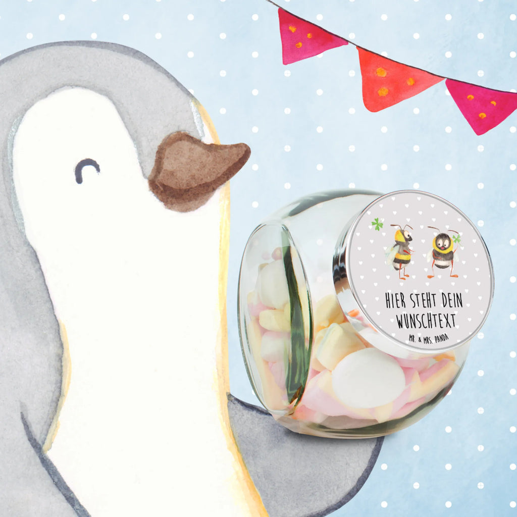 Spersonalizowany słoik na cukierki pszczoły para Miłość, partner, przyjaciel, przyjaciółka, mąż, żona, wesele, zaręczyny, prośba o rękę, prezent miłosny, rocznica, dzień ślubu