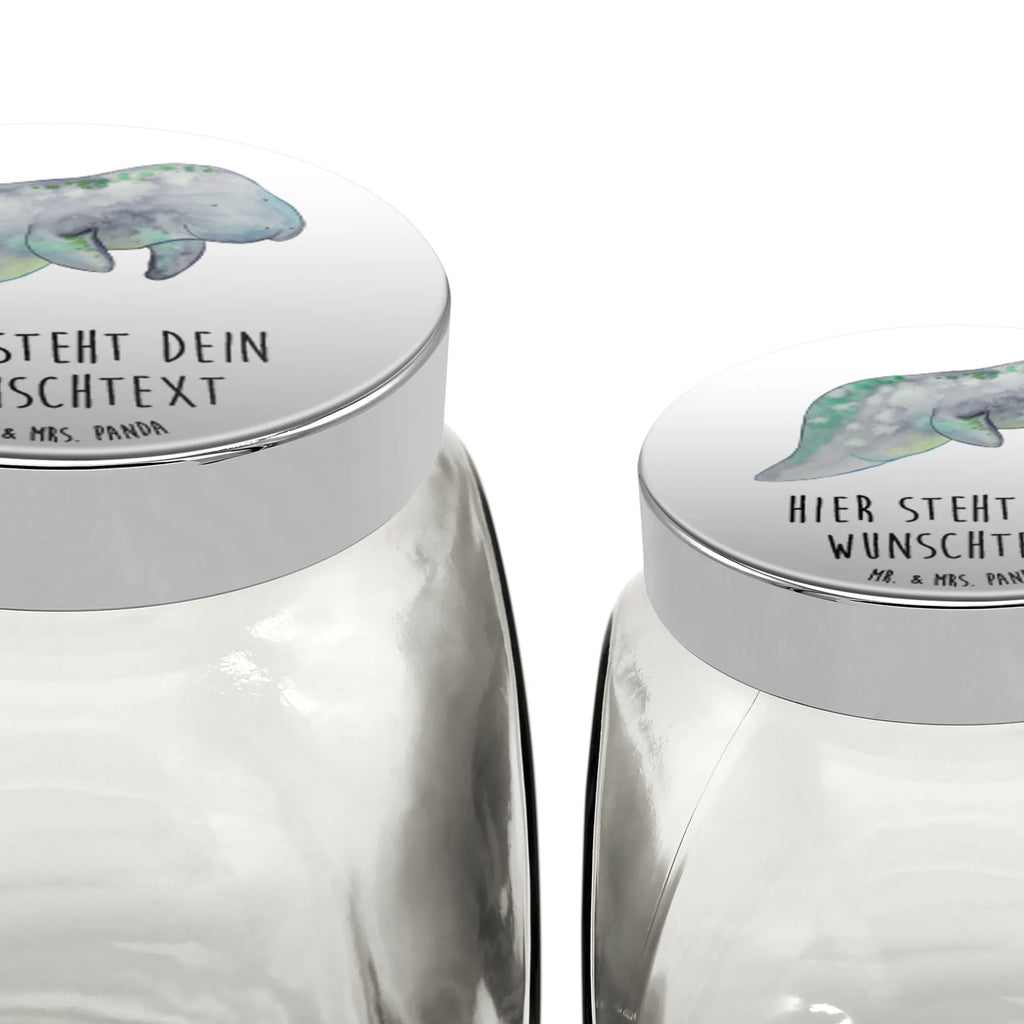 Spersonalizowany słoik na cukierki manat Relaks Zwierzeta morskie, Morze, Wakacje