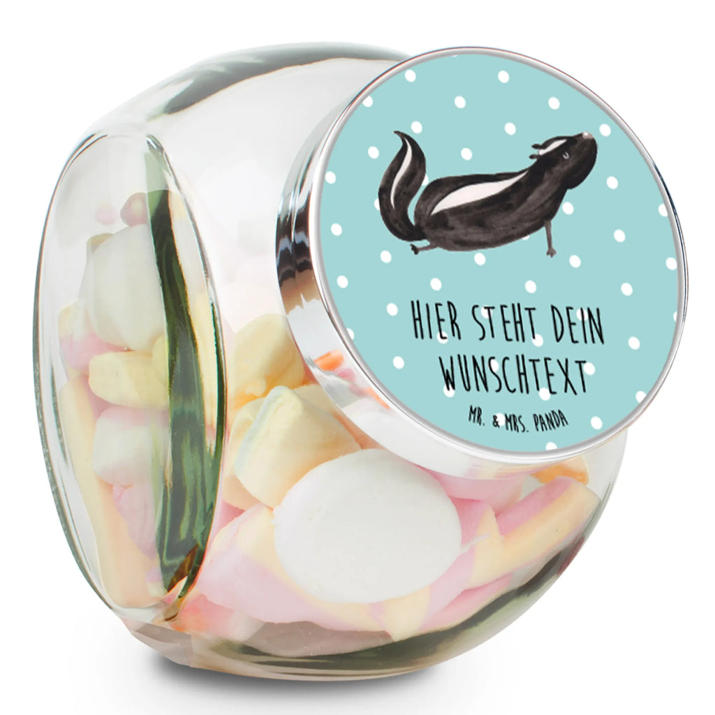 Spersonalizowany słoik na cukierki skunks Joga Stinktier, Skunk