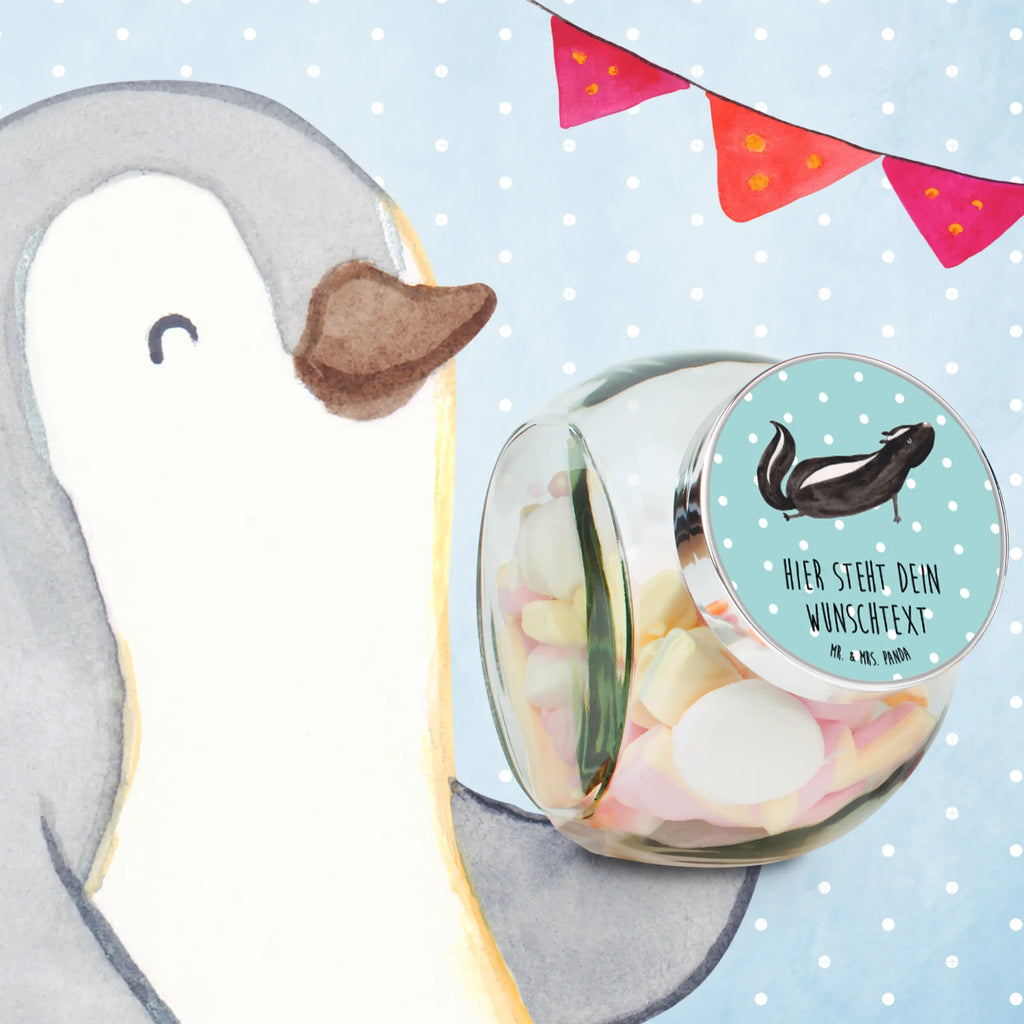 Spersonalizowany słoik na cukierki skunks Joga Stinktier, Skunk