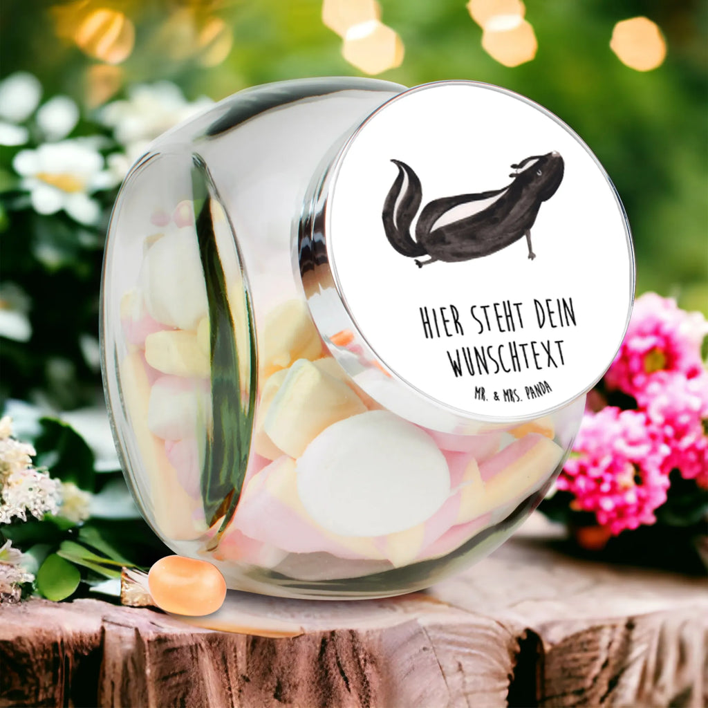 Spersonalizowany słoik na cukierki skunks Joga Stinktier, Skunk