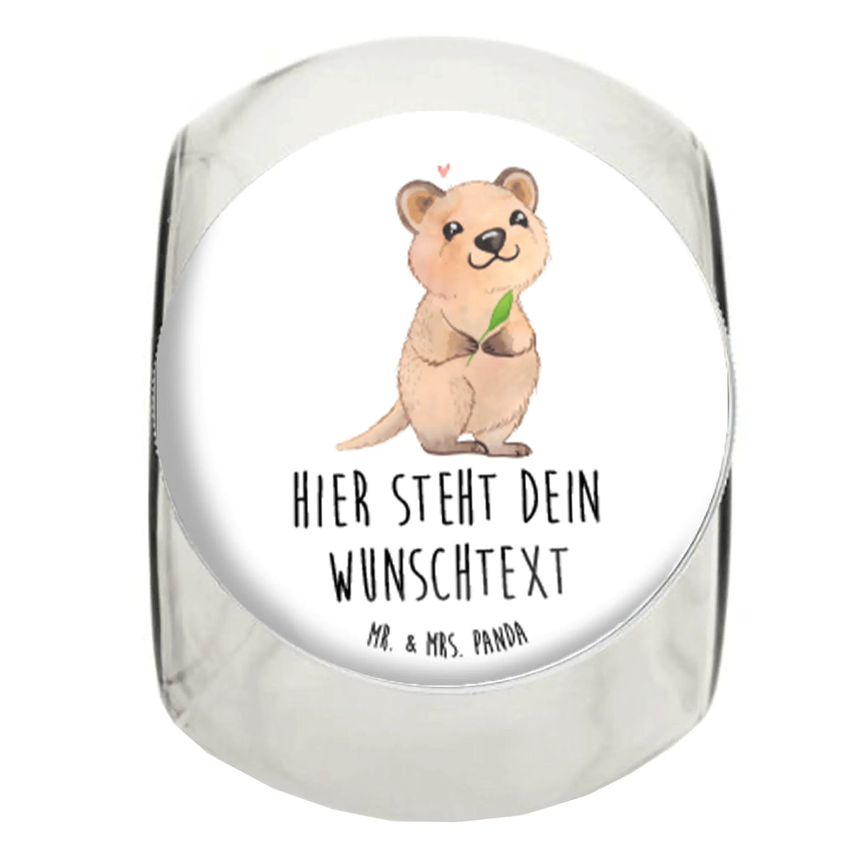 Personalized Candy Jar Quokka Happy card, gift ideas, gifts, small animals, cute, cute animal motives, hand drawn, funny sayings, good mood, special gifts, animal lover