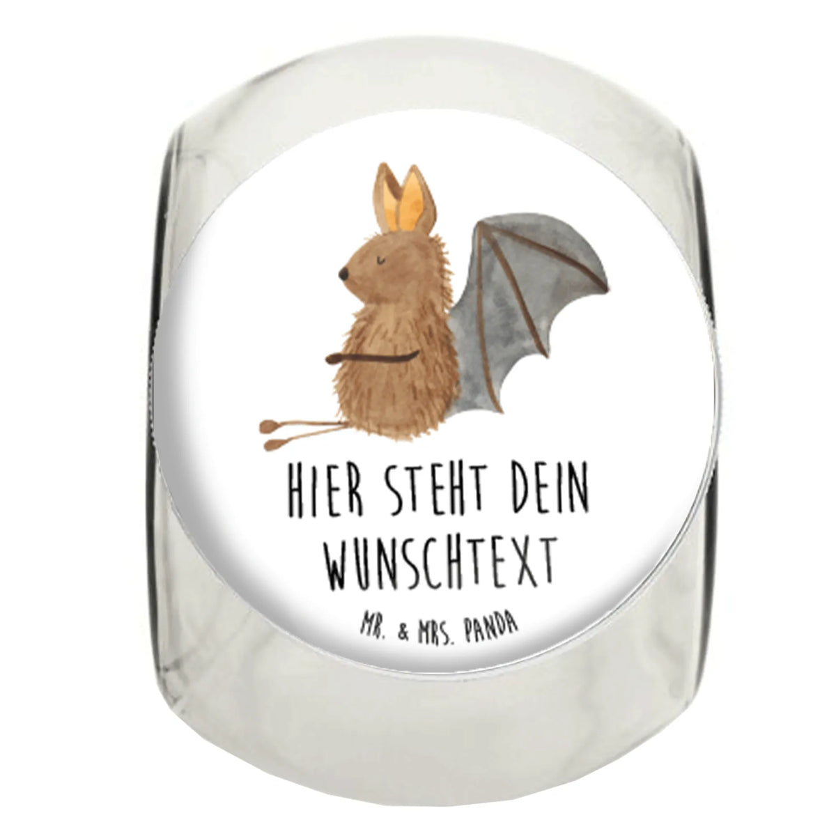 Personalized Candy Jar bat Sit