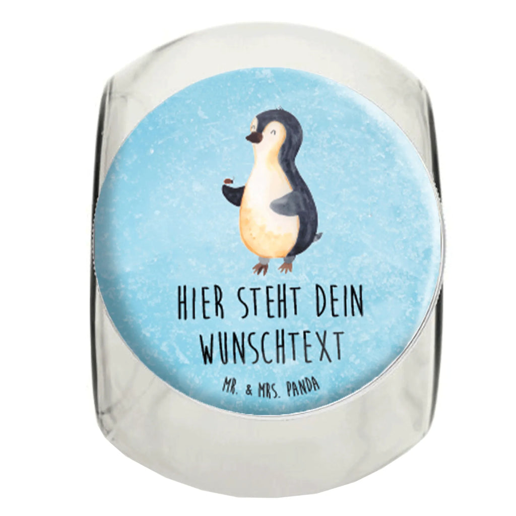 Personalized Candy Jar Penguin ladybug Penguin, North Pole, Winter, Penguins, wonder, joy of life, happiness, ladybird, love, penguins, joy