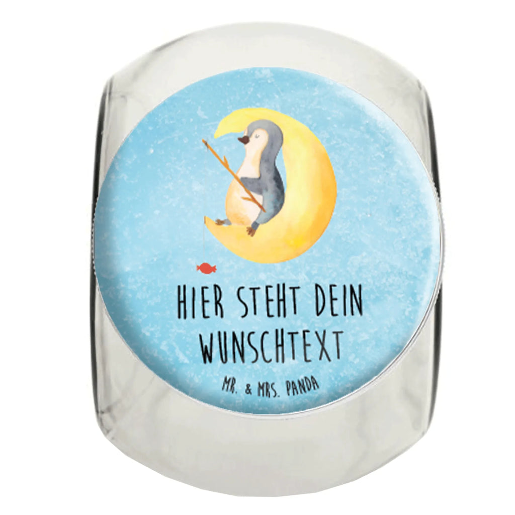 Personalized Candy Jar Penguin moon Penguin, North Pole, Winter, Penguins, bedroom, sleep, falling asleep, penguins, night's rest, saying, guest room, insomnia