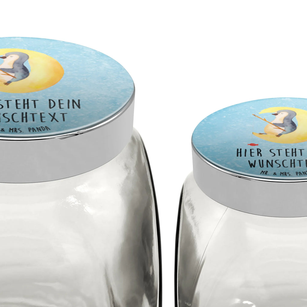 Personalized Candy Jar Penguin moon Penguin, North Pole, Winter, Penguins, bedroom, sleep, falling asleep, penguins, night's rest, saying, guest room, insomnia