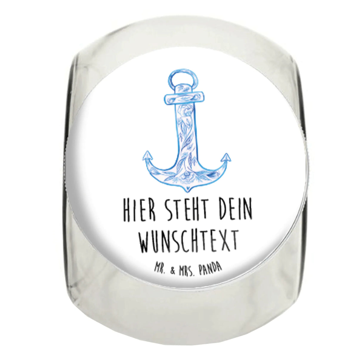Personalized Candy Jar anchor Blue card, gift ideas, gifts, small animals, cute, cute animal motives, hand drawn, funny sayings, good mood, special gifts, animal lover