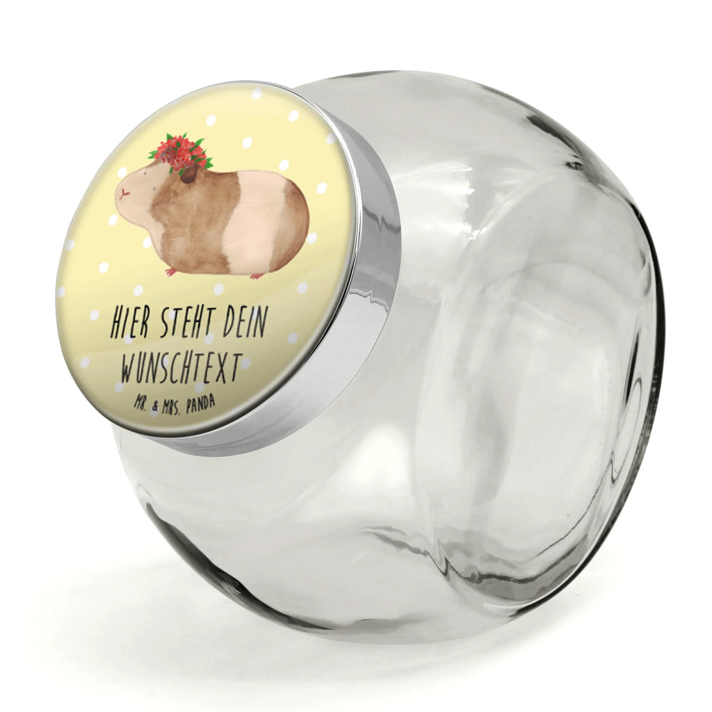 Personalized Candy Jar Guinea pig wisdom small animals, cute, funny, cute animal motives, hand drawn, small world, funny sayings, good mood, happy, gifts, gift ideas, special gifts, animal lover, card, meerie, saying, guinea pig, Meeries, wonder, motivation, wisdom, reality, flower child, wonderland