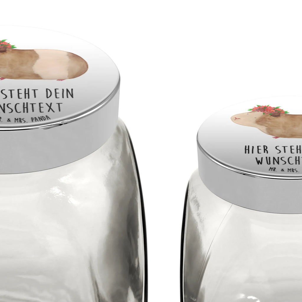 Personalized Candy Jar Guinea pig wisdom small animals, cute, funny, cute animal motives, hand drawn, small world, funny sayings, good mood, happy, gifts, gift ideas, special gifts, animal lover, card, meerie, saying, guinea pig, Meeries, wonder, motivation, wisdom, reality, flower child, wonderland