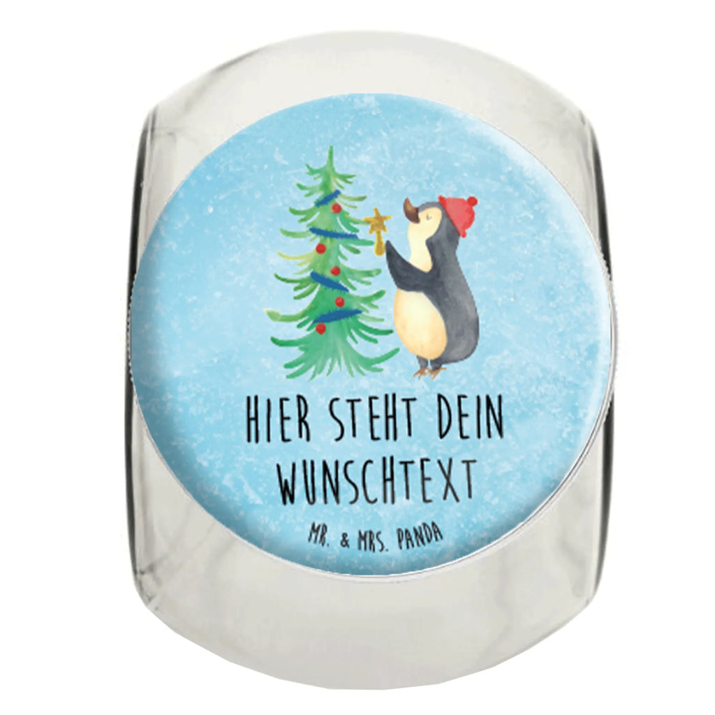 Personalized Candy Jar penguin Christmas tree Winter, Christmas, Christmas time, snow, Penguin