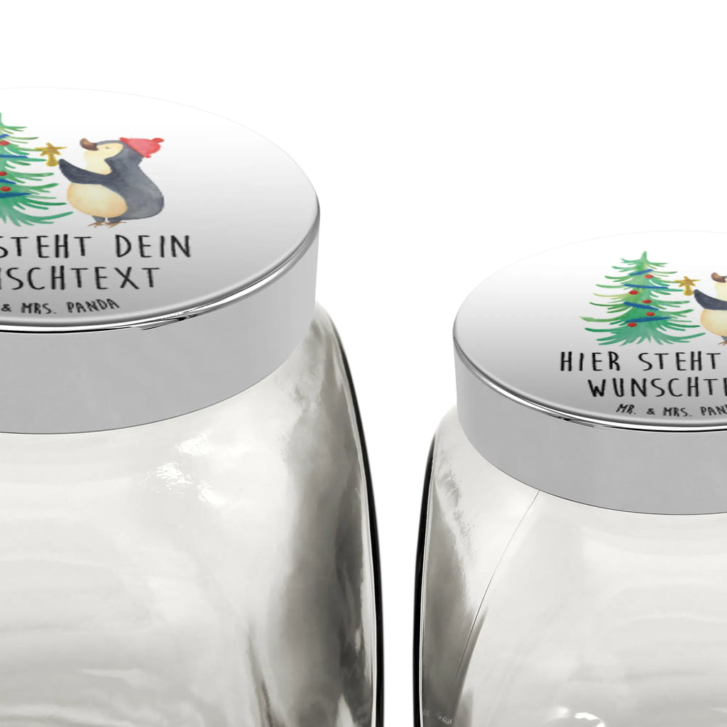 Personalized Candy Jar penguin Christmas tree Winter, Christmas, Christmas time, snow, Penguin