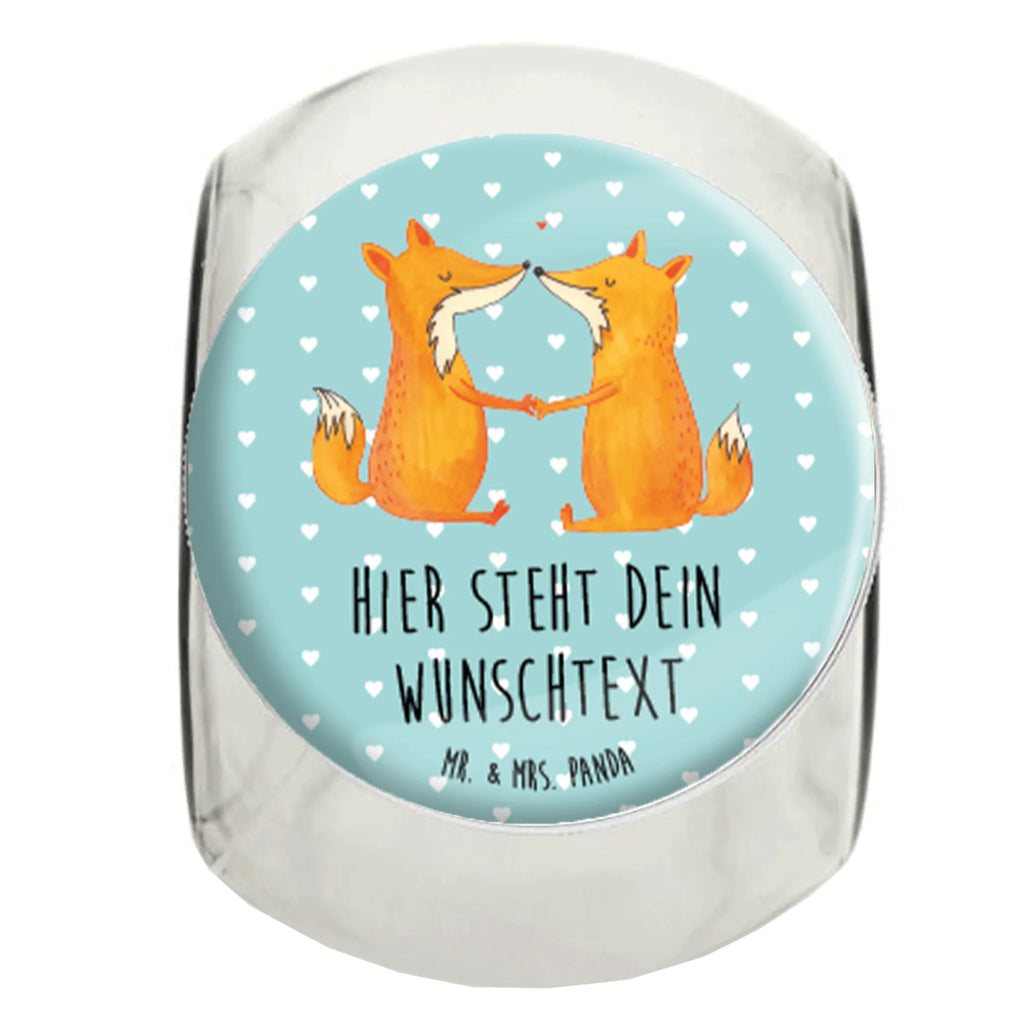 Spersonalizowany słoik na cukierki lisy miłość Lis
