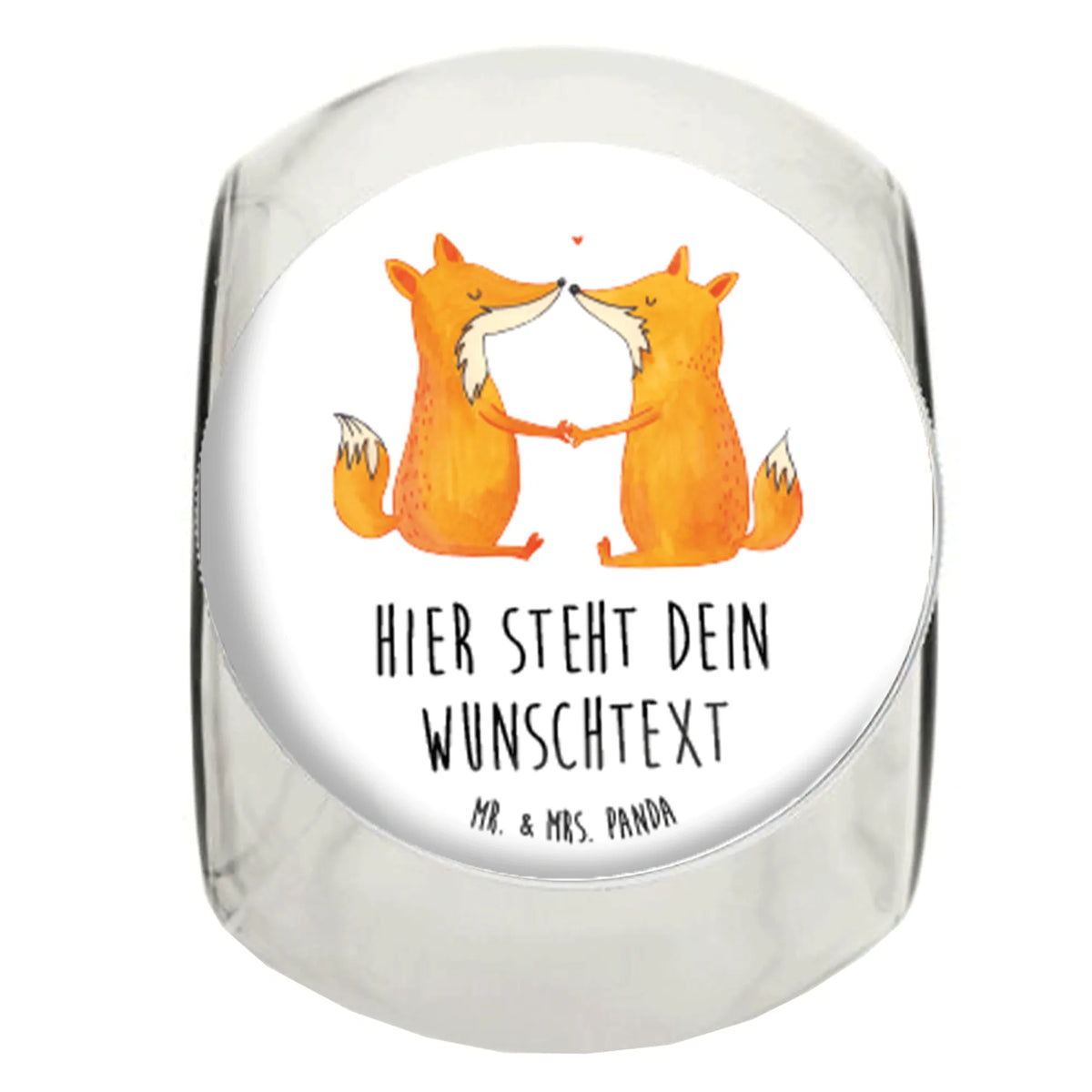 Personalized Candy Jar foxes Love fox, foxes, forest wildlife, clever as a fox, animal lover, partner, marriage, proof of love, fiancée, wife, lovers, couple, boyfriend, love, girlfriend, husband