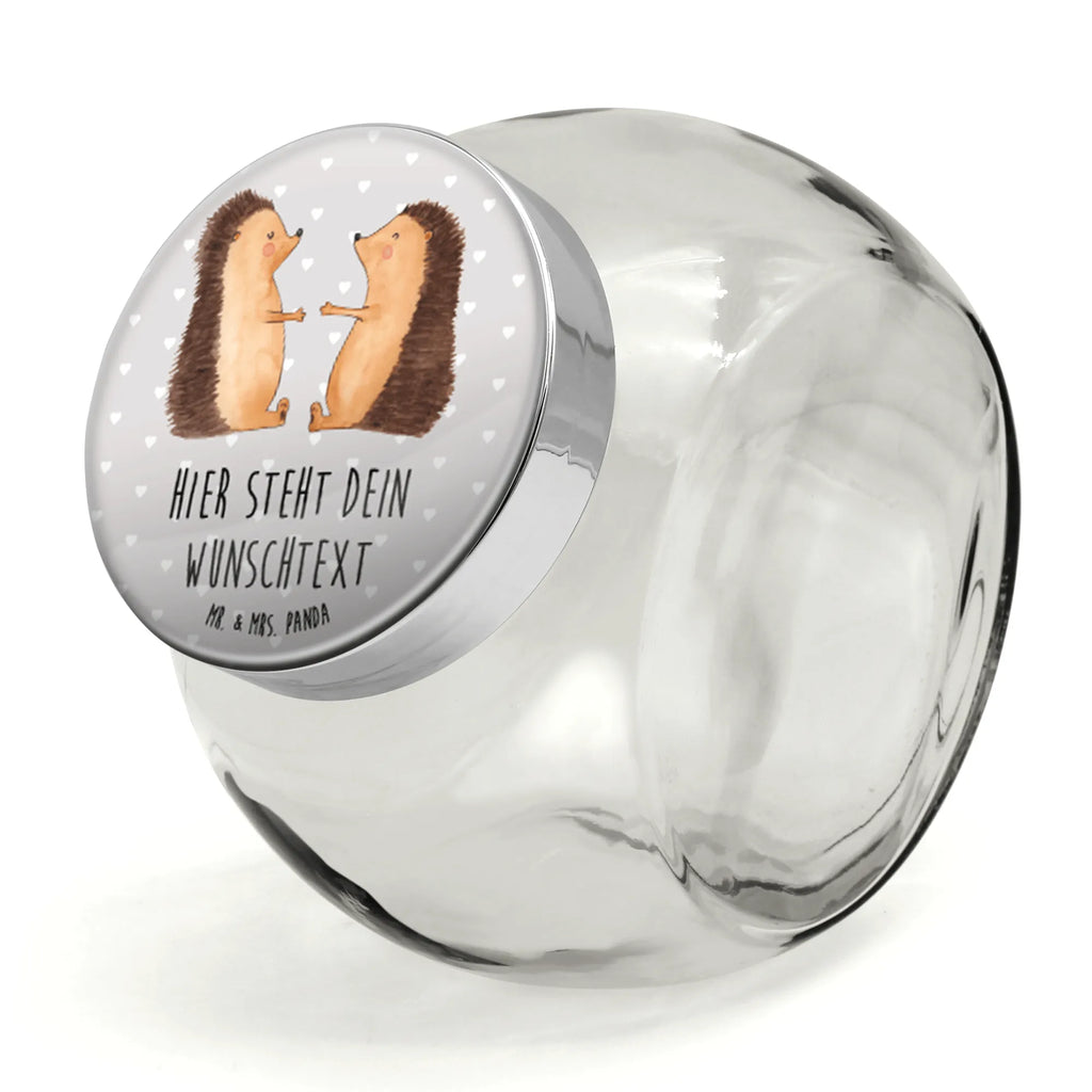 Spersonalizowany słoik na cukierki Miłość jeży Miłość, partner, przyjaciel, przyjaciółka, mąż, żona, wesele, zaręczyny, prośba o rękę, prezent miłosny, rocznica, dzień ślubu