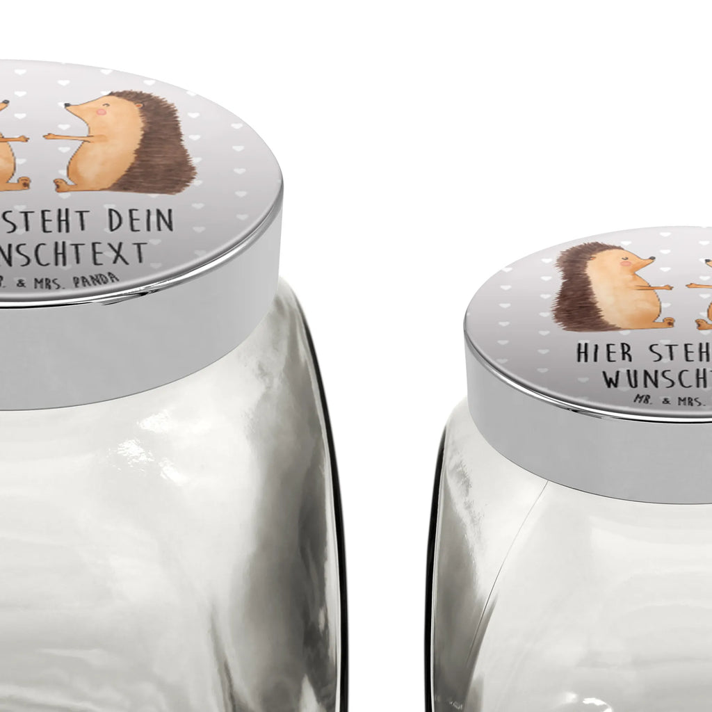 Spersonalizowany słoik na cukierki Miłość jeży Miłość, partner, przyjaciel, przyjaciółka, mąż, żona, wesele, zaręczyny, prośba o rękę, prezent miłosny, rocznica, dzień ślubu