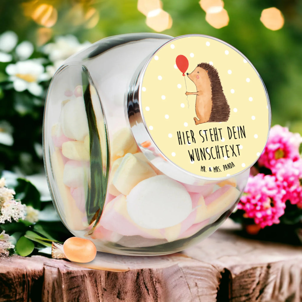 Personalized Candy Jar Hedgehog balloon small animals, cute, funny, cute animal motives, hand drawn, small world, funny sayings, good mood, happy, gifts, gift ideas, special gifts, animal lover, card, Happy Birthday, Birthday Child, Birthday, Balloon, hedgehog