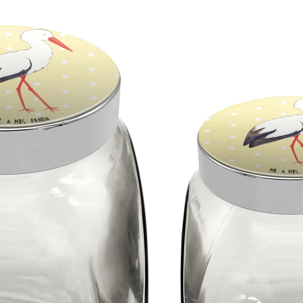 Candy Jar Stork small animals, cute, funny, cute animal motives, hand drawn, small world, funny sayings, good mood, happy, gifts, gift ideas, special gifts, animal lover, card, mother, pregnant, pregnancy, becoming a mother, stork, baby, birth, mothers, baby bump