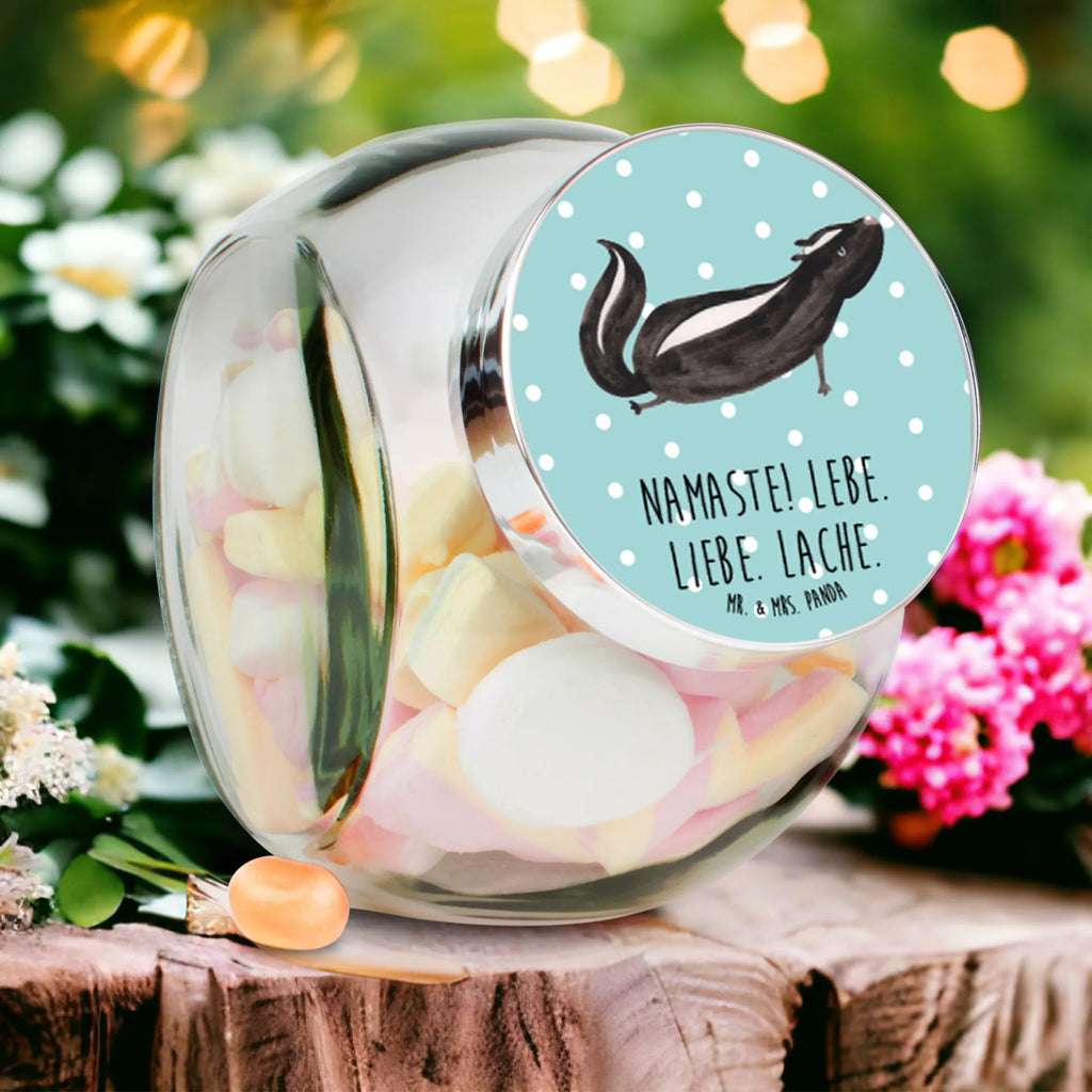 Candy Jar skunk yoga glas für gewürze, Naschglas, aufbewahrungsgläser, schraubglas, glas für süßigkeiten, gewürzglas, glasbehälter, glas mit deckel, glas für tee, Bonboniere, glas für kaffee, Glasdose, Bonbonglas, lebensmittelbehälter glas, Naschdose, Candyglas, Glas Für Bonbons, mehrzweckglas, vorratsgläser, aufbewahrungsbehälter, glas mit verschluss, Vorratsdose, Vorratsdose Glas, Vorratsglas, bonbongläser, müsliglas, Süßigkeitenglas, keksdose glas, Vorratsbehälter, glasdosen, Bonbonbehälter, glas für müsli, süßigkeitengläser, aufbewahrungsglas, keksglas, Skunk, Stinktier, Wildtier, Raubtier, Namaste, Lebe, Stinker, Stinki, Lache, Yoga, Liebe