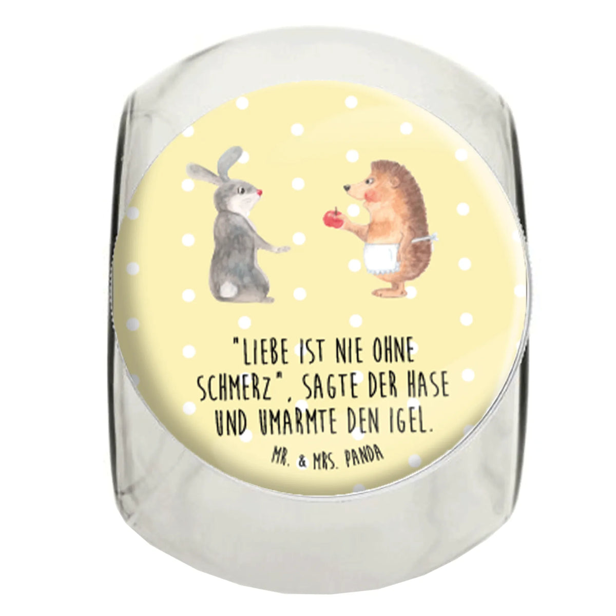 Candy Jar Hare Hedgehog funny sayings, cute, animal lover, card, small animals, special gifts, gift ideas, hand drawn, gifts, good mood, cute animal motives, Hedgehog and hare, lovesickness gift, hare, romantic saying, consolation, heartache, pain of separation, love saying