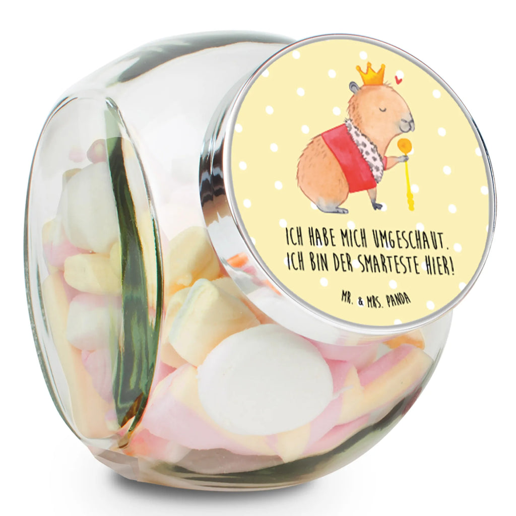 Candy Jar Capybara King small animals, cute, funny, cute animal motives, hand drawn, small world, funny sayings, good mood, happy, gifts, gift ideas, special gifts, animal lover, card