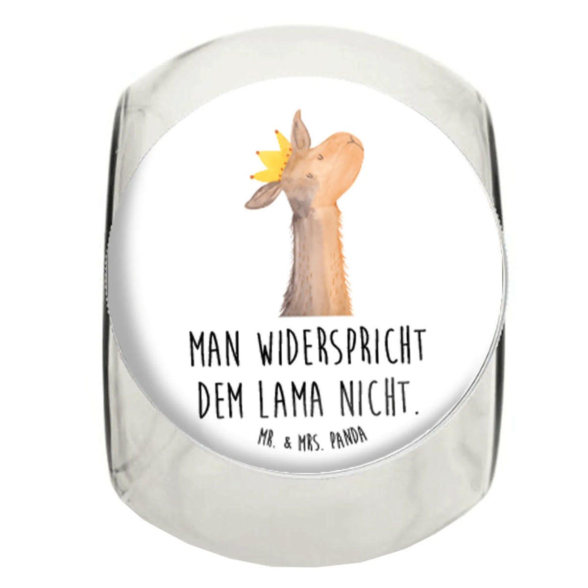 Candy Jar llama head king Llama, alpaca, trendy animal, mum, office colleague, colleague, king, high school graduation, girlfriend, supervisor