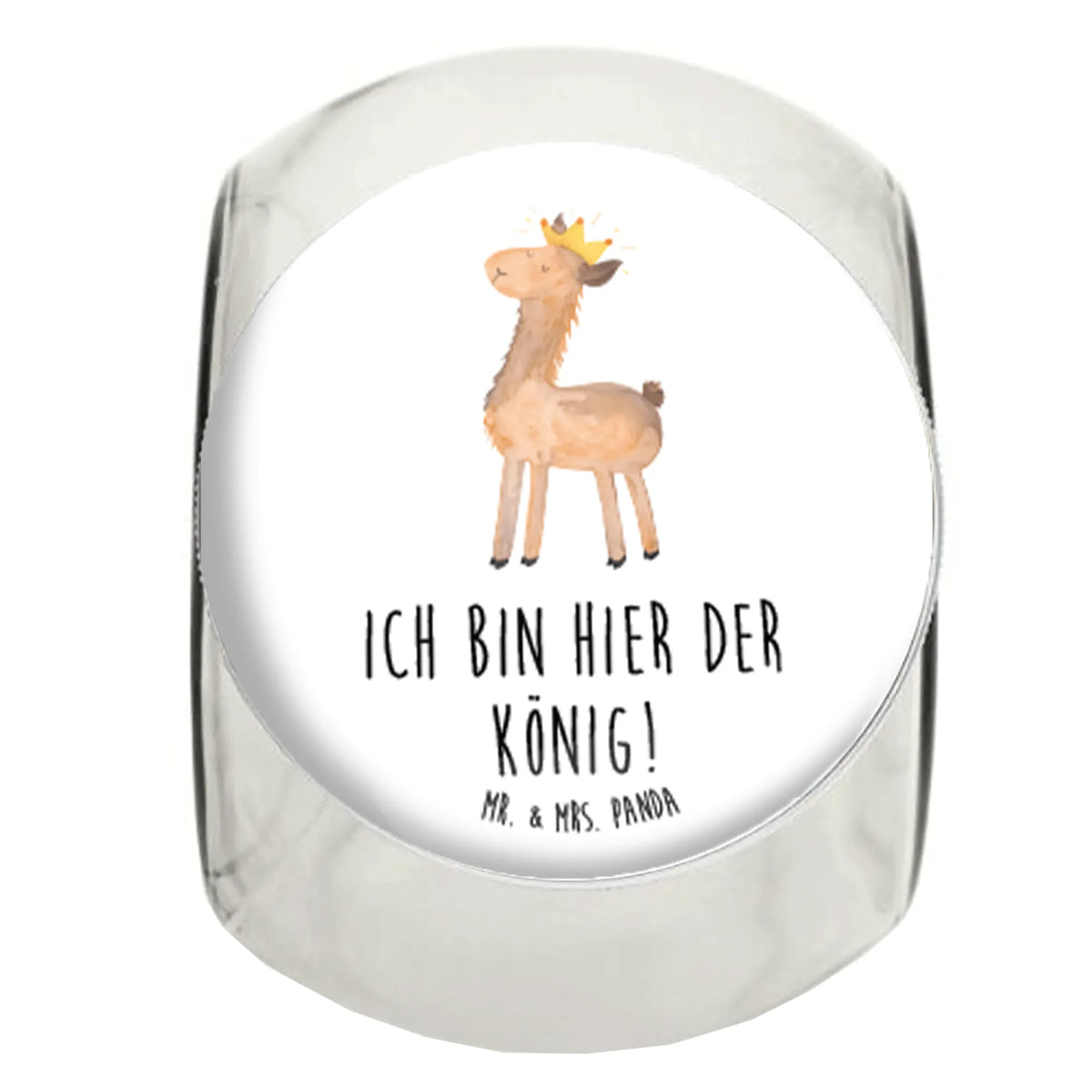 Candy Jar lama king Llama, llama, alpaca, trendy animal, king, lama, supervisor, boss, mum, dad, lamas, queen, office colleague, colleague, girlfriend, high school graduation