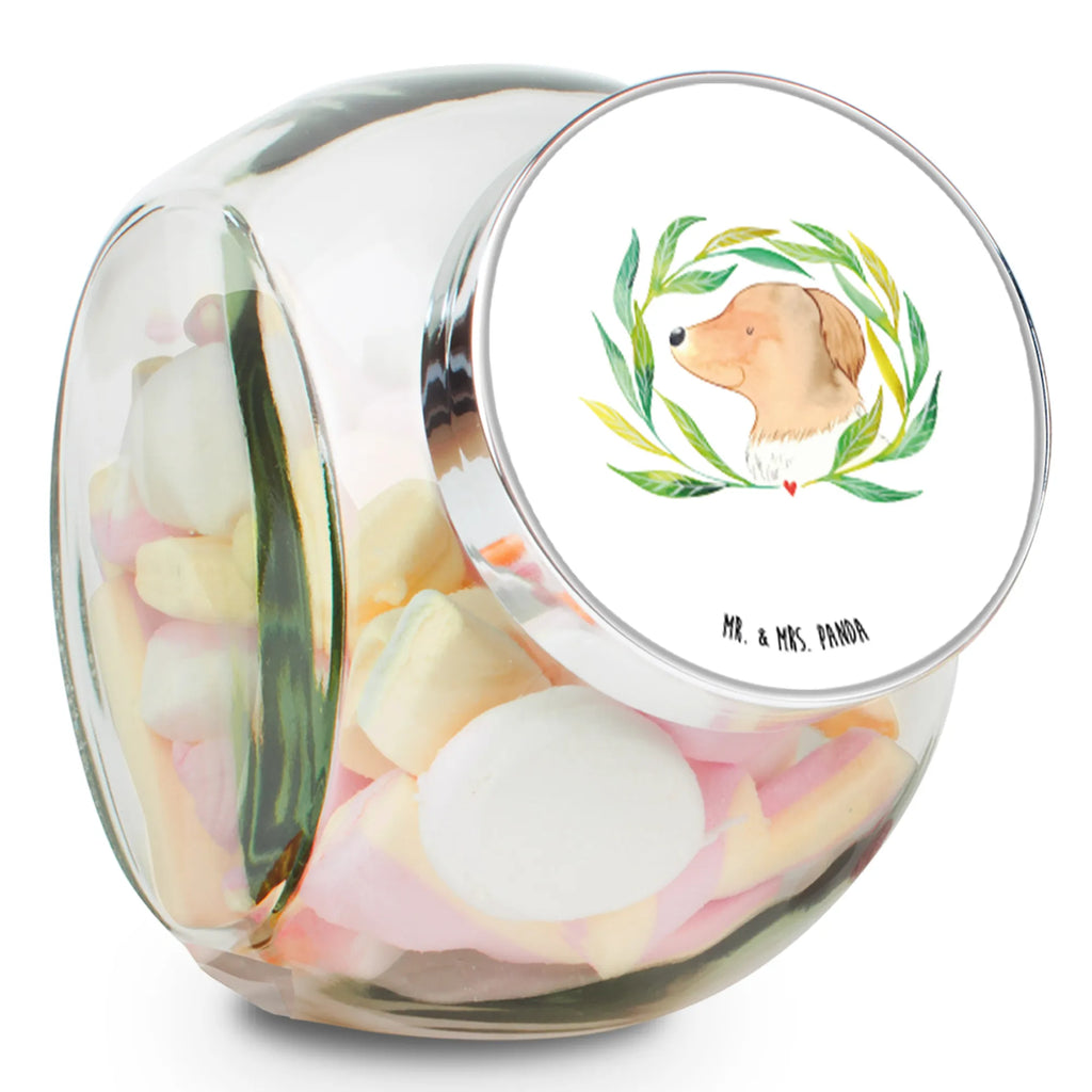 Słoik na cukierki pies kwiaty Pies, motyw psa, zwierzę domowe, rasa psa, miłośnik zwierząt, właściciel psa, powiedzenia