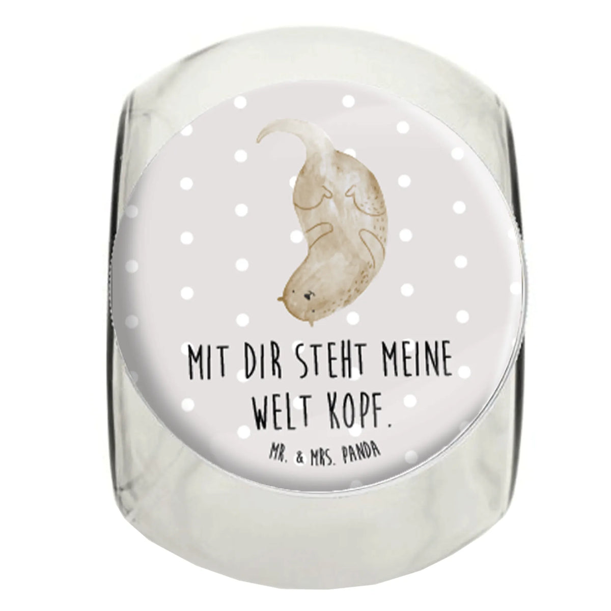 Bonbonglas Otter Kopfüber Süßigkeiten Glas, Süßigkeitenglas, Bonbonbehälter, Bonboniere, gewürzglas, Candyglas, küchenglas, mehrzweckglas, Vorratsglas, Lebensmittelbehälter, Kaffeedose, Teedose, Müsli Glas, lebensmittelbehälter glas, Bonbonglas, Dekoglas, keksdose glas, Vorratsbehälter, aufbewahrungsglas, Vorratsdose Glas, schraubglas, Aufbewahrungsdose, Frischhaltedose, keksglas, glasbehälter, Naschdose, Vorratsdose, Naschglas, Glasdose, Otter, Seeotter, Fischotter, Otter Seeotter See Otter
