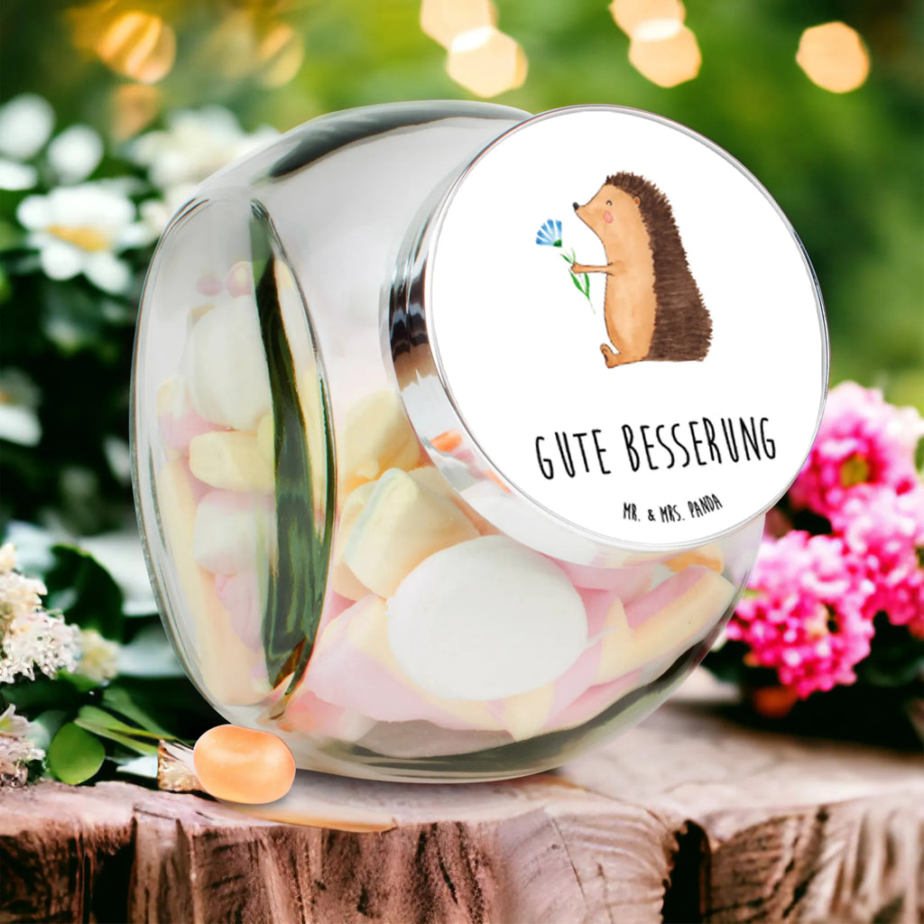 Candy Jar Hedgehog Flower small animals, cute, funny, cute animal motives, hand drawn, small world, funny sayings, good mood, happy, gifts, gift ideas, special gifts, animal lover, card, illness, get well soon, visit, sick, hospital, hedgehog, recovery wishes