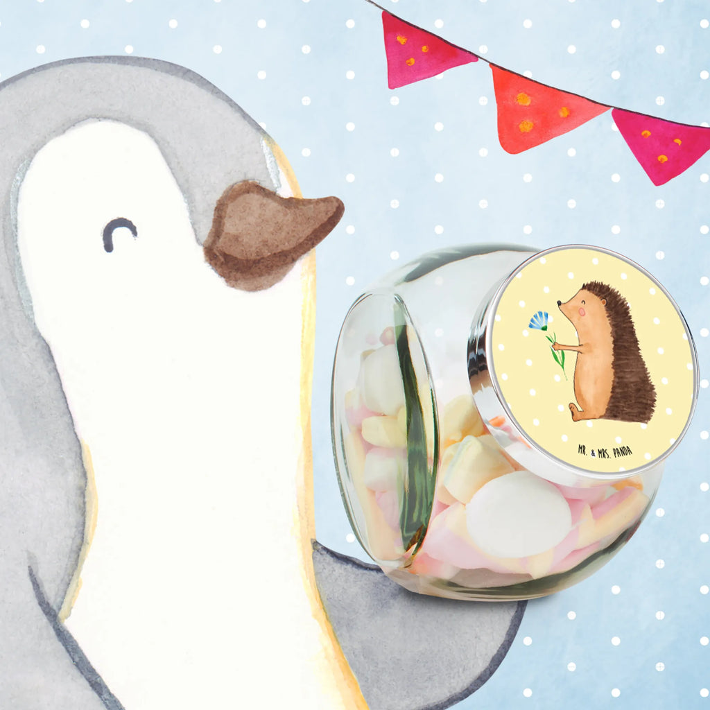 Candy Jar Hedgehog Flower small animals, cute, funny, cute animal motives, hand drawn, small world, funny sayings, good mood, happy, gifts, gift ideas, special gifts, animal lover, card, illness, get well soon, visit, sick, hospital, hedgehog, recovery wishes