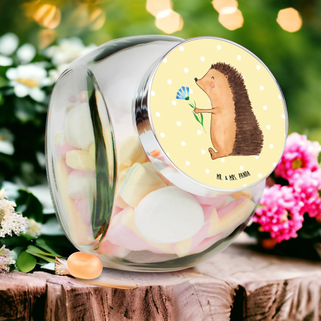 Candy Jar Hedgehog Flower small animals, cute, funny, cute animal motives, hand drawn, small world, funny sayings, good mood, happy, gifts, gift ideas, special gifts, animal lover, card, illness, get well soon, visit, sick, hospital, hedgehog, recovery wishes