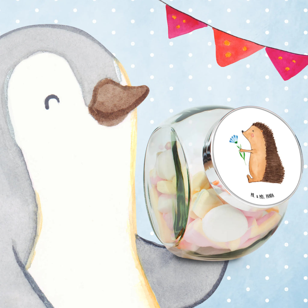 Candy Jar Hedgehog Flower small animals, cute, funny, cute animal motives, hand drawn, small world, funny sayings, good mood, happy, gifts, gift ideas, special gifts, animal lover, card, illness, get well soon, visit, sick, hospital, hedgehog, recovery wishes