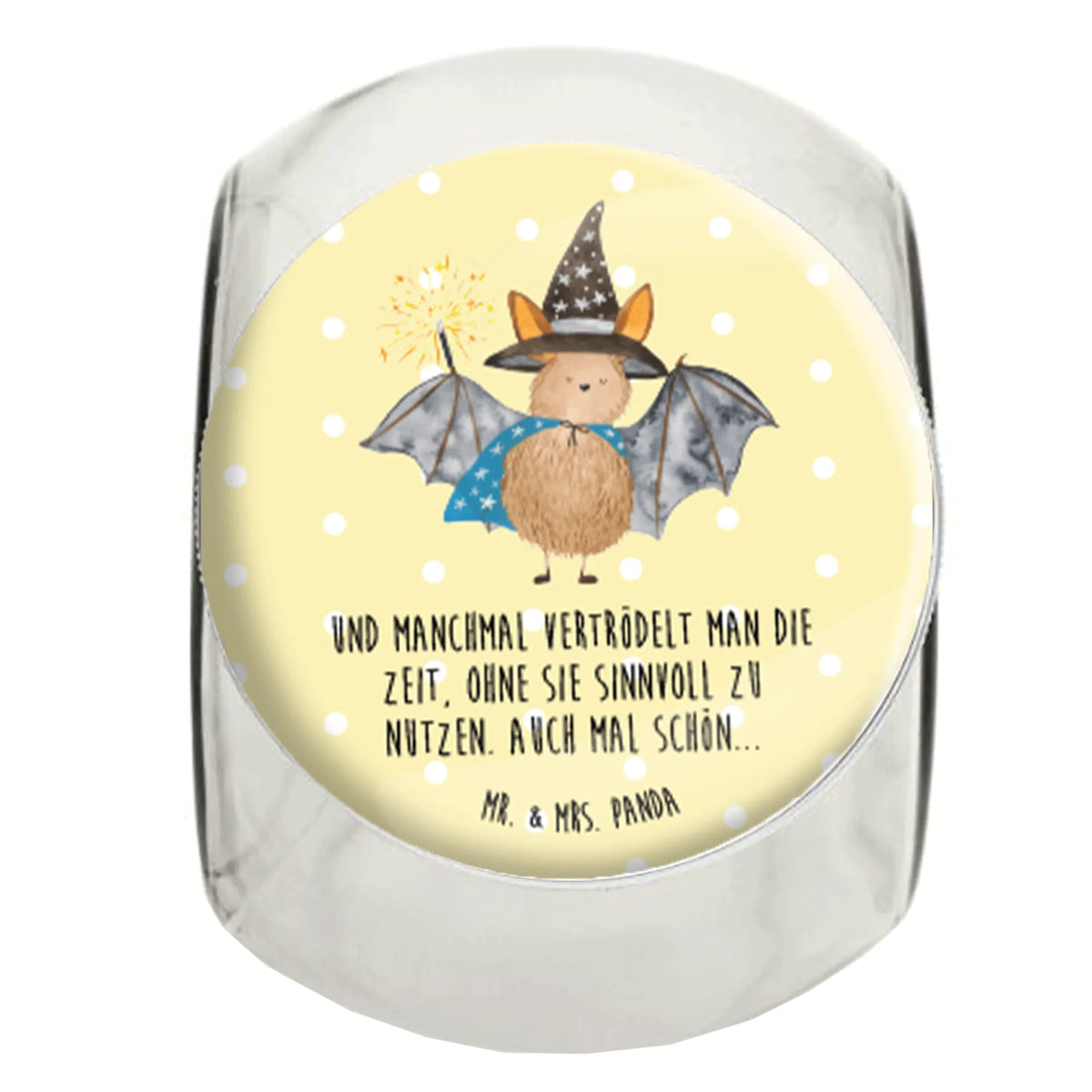 Candy Jar bat wizard funny sayings, cute, animal lover, card, small animals, special gifts, gift ideas, hand drawn, gifts, good mood, cute animal motives, women, get in, sorcerers, magicians, Bats