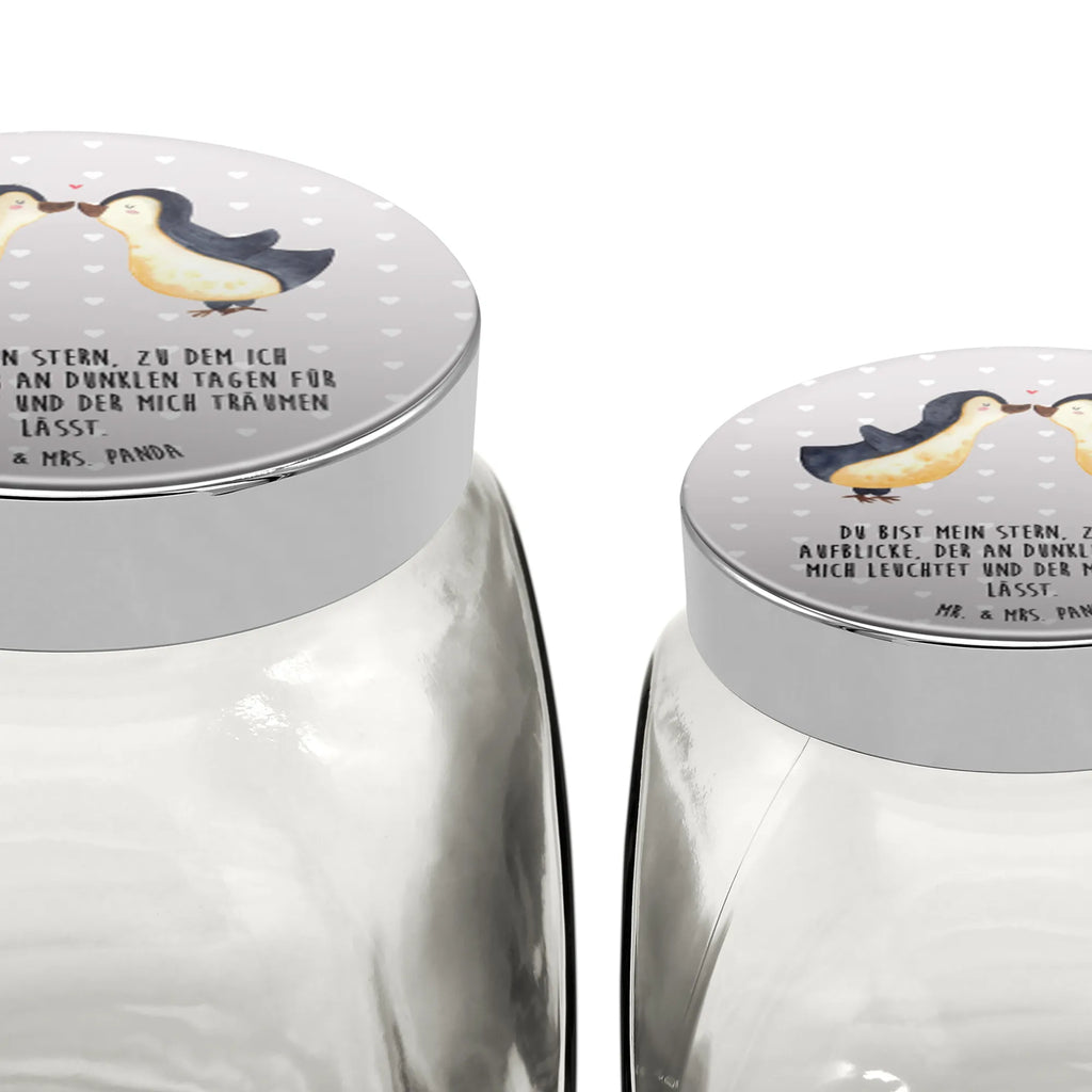 Słoik na cukierki Pingwin Miłość Miłość, partner, przyjaciel, przyjaciółka, mąż, żona, wesele, zaręczyny, prośba o rękę, prezent miłosny, rocznica, dzień ślubu