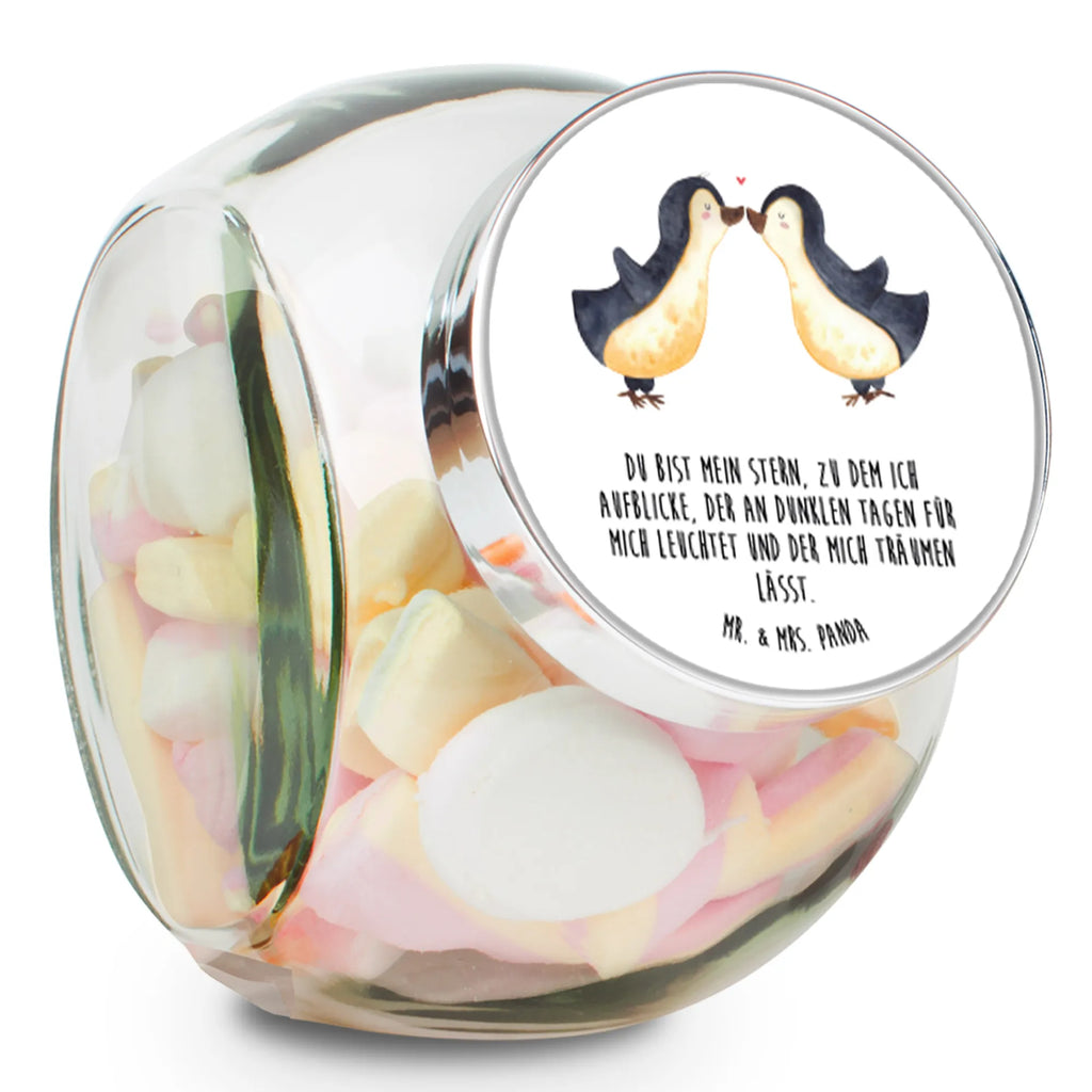 Słoik na cukierki Pingwin Miłość Miłość, partner, przyjaciel, przyjaciółka, mąż, żona, wesele, zaręczyny, prośba o rękę, prezent miłosny, rocznica, dzień ślubu