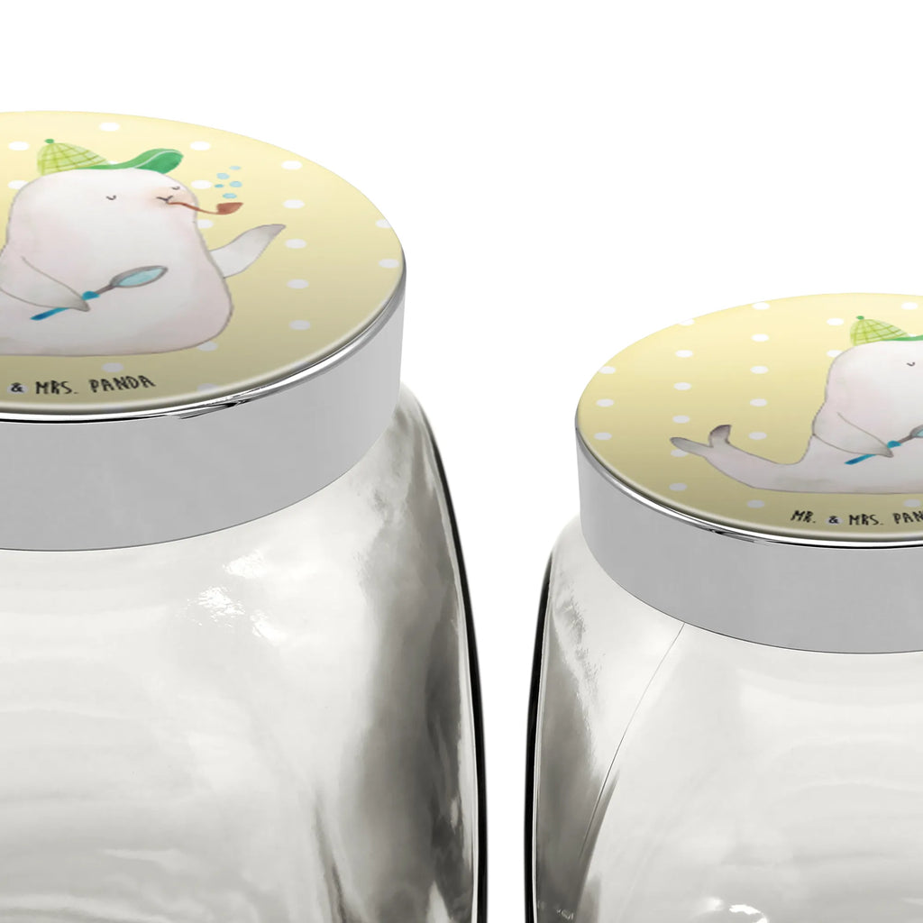 Słoik na cukierki foka Sherlock Motywy zwierzęce, dobra energia, zabawne powiedzonka, zwierzęta