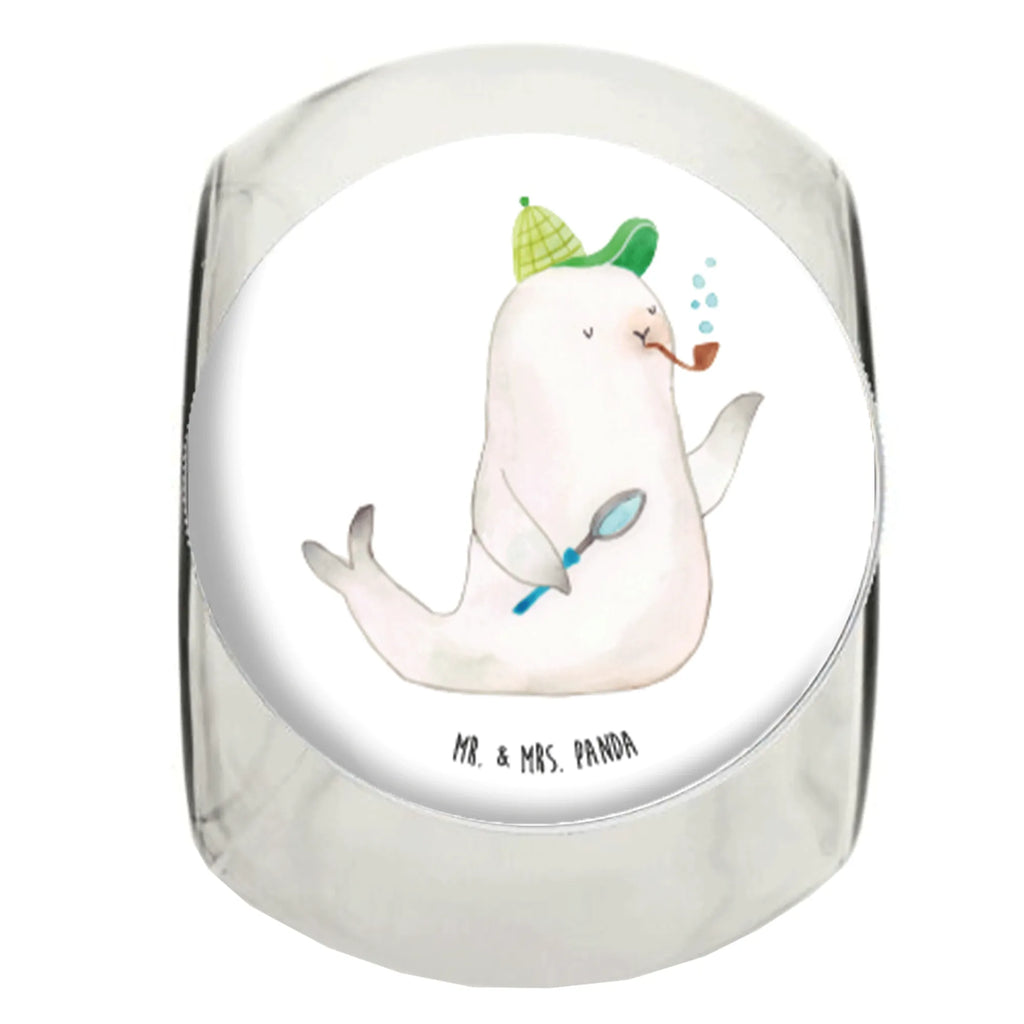 Słoik na cukierki foka Sherlock Motywy zwierzęce, dobra energia, zabawne powiedzonka, zwierzęta